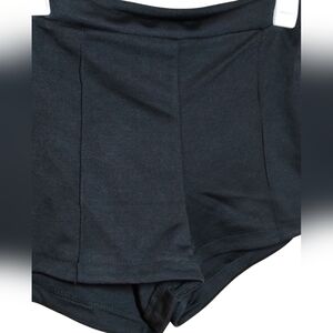 Black High-Waisted Shorts